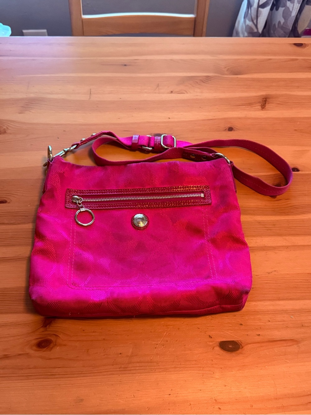 Coach Magenta Crossbody Shoulder Bag